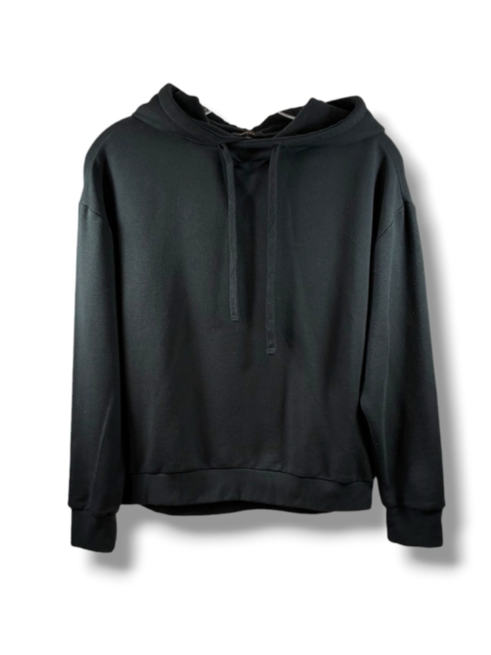 Quince SuperSoft Fleece Pullover Hoodie in Black Size XS